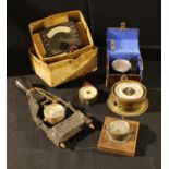 Measuring Instruments - an Avometer, boxed; barometer, assorted gauges; etc