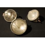 Automobilia - a near pair of Lucas spotlights; motorcycle headlamp (3)