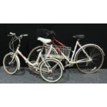 A Raleigh pioneer lady's bicycle; a Raleigh compact lady's bicycle. (2)