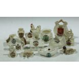 Isle of Man, Manx Interest - crested ware miniatures including a W.H.Goss model of an ancient