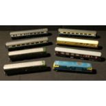 Hornby Railways OO Gauge diesel locomotive, unboxed; other coaches including Airfix Inter-City
