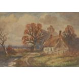 Ivy Stannard (late19th/early 20th century) Old House Sussex signed, watercolour, 16.5cm x 24cm