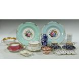 Ceramics - a Royal Crown Derby Royal St James pattern teacup and saucer (second quality); Royal