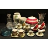Ceramics & Glass - an Aynsley Viceroy pattern soup tureen, ladle and four soup bowls; a