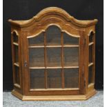 A small glazed cupboard, 68.5cm high