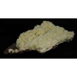 Natural History - Geology/World War One - a large white aragonite crystal specimen, formed on an
