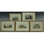 Pictures & Prints - a Baxter print, The Country Maid, 7.5cm x 10.5cm, framed; others, Colonne de