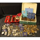 Coins - a miscellaneous collection of coins mainly UK circulated issues, some silver, including