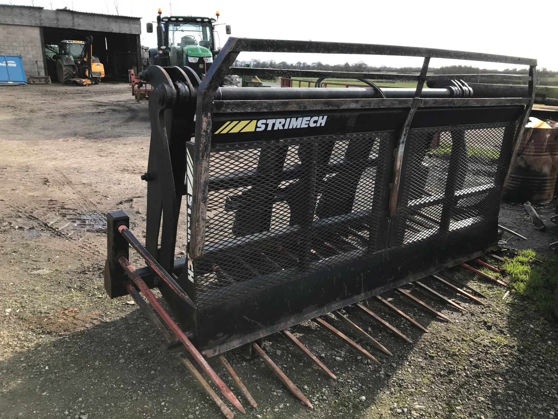 2010 Strimech 10ft Buck rake, c/w KV Tines