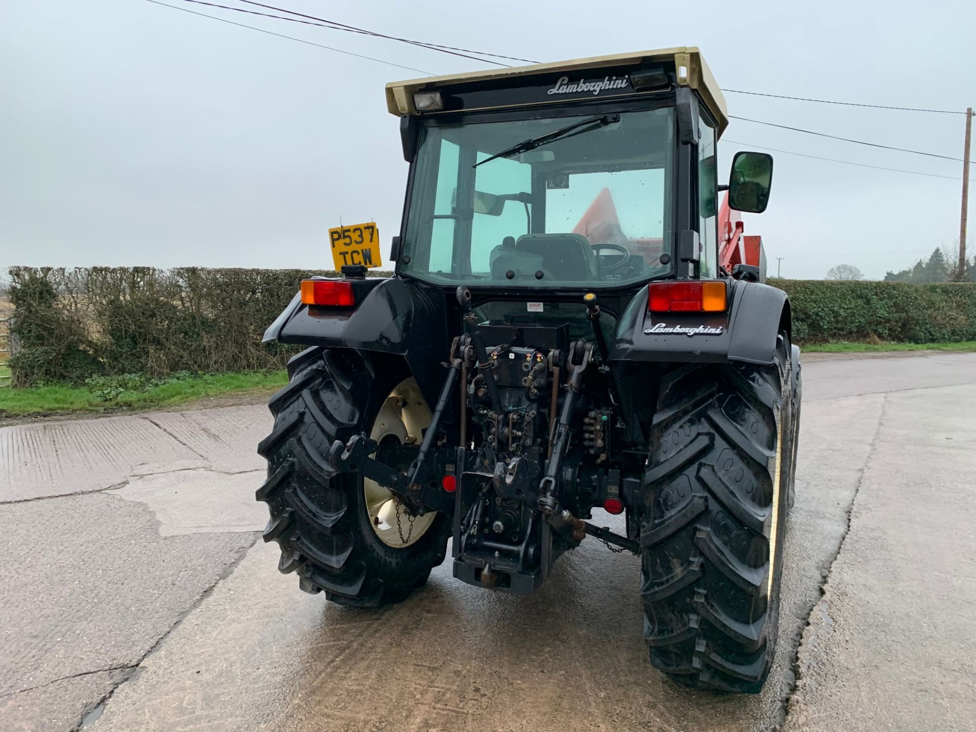 1996 Lamborghini 1050 4wd Tractor, Manual Shuttle, c/w MX6000 Loader & Bucket, 5444 Hours - Image 3 of 7