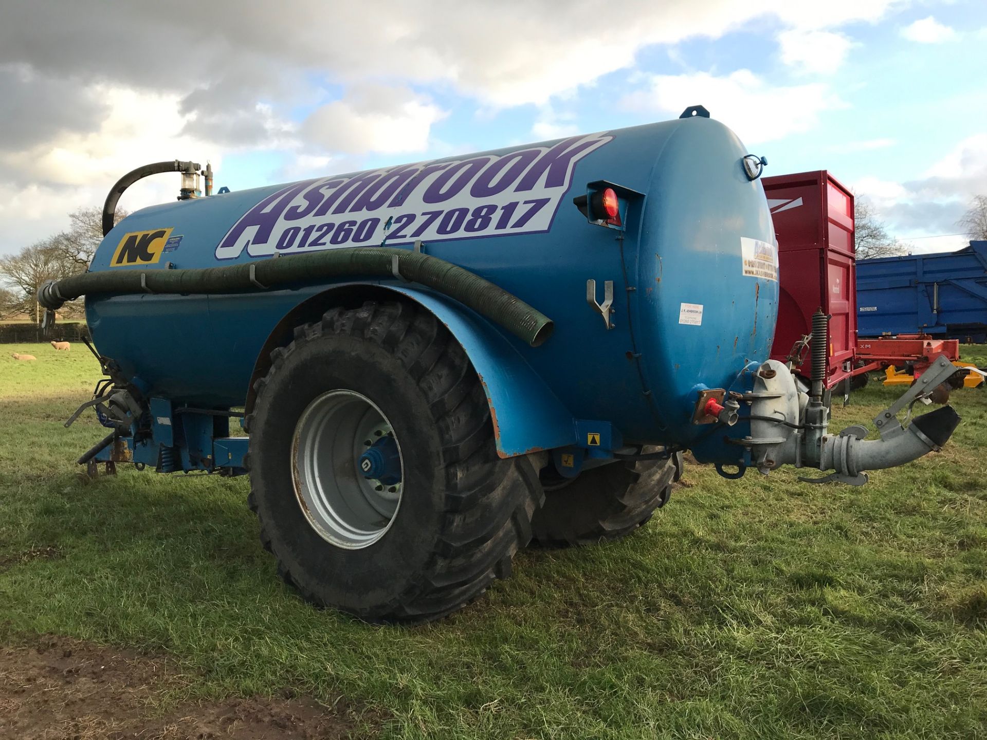 2014 NC 3000 Gallon Tanker, Sprung Drawbar, 4 Outlets, Alliance 800/65 R32 Tyres - Image 3 of 6