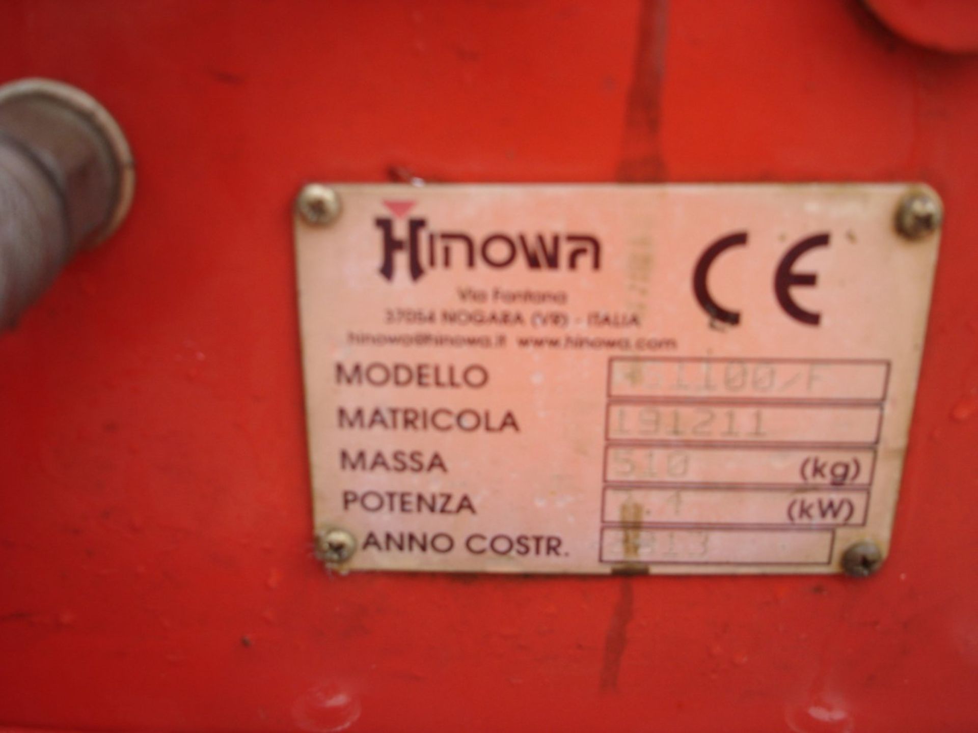 2013 Hinowa HS1100F High Tip Tracked Dumper. Electric Start. Diesel Powered, 2 Speed Tracking. - Image 3 of 5