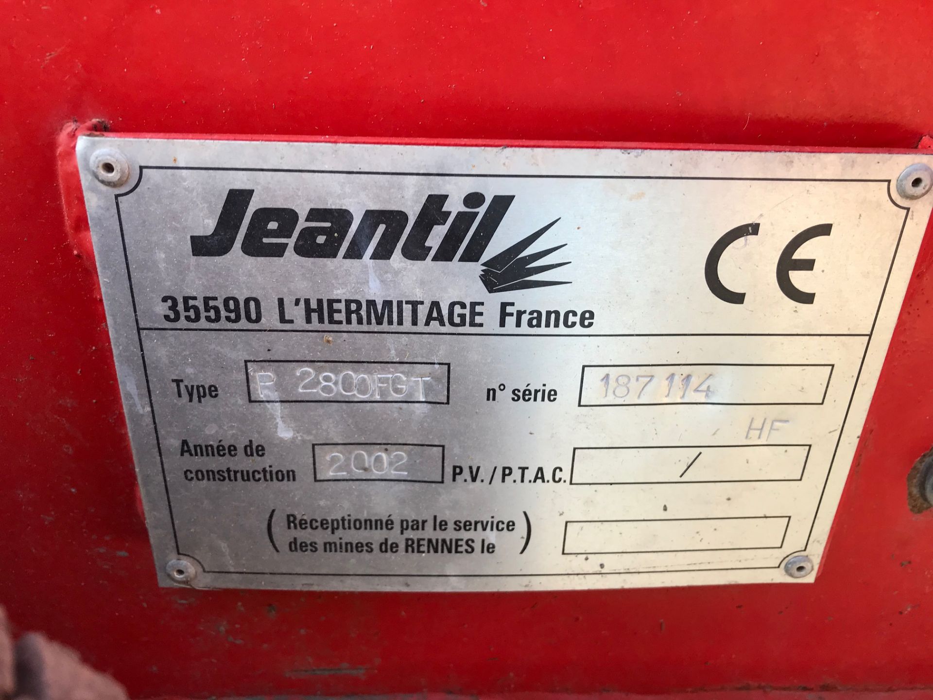 2002 Reco Jeantil P2800 Trailed Bale Spreader - Image 5 of 5