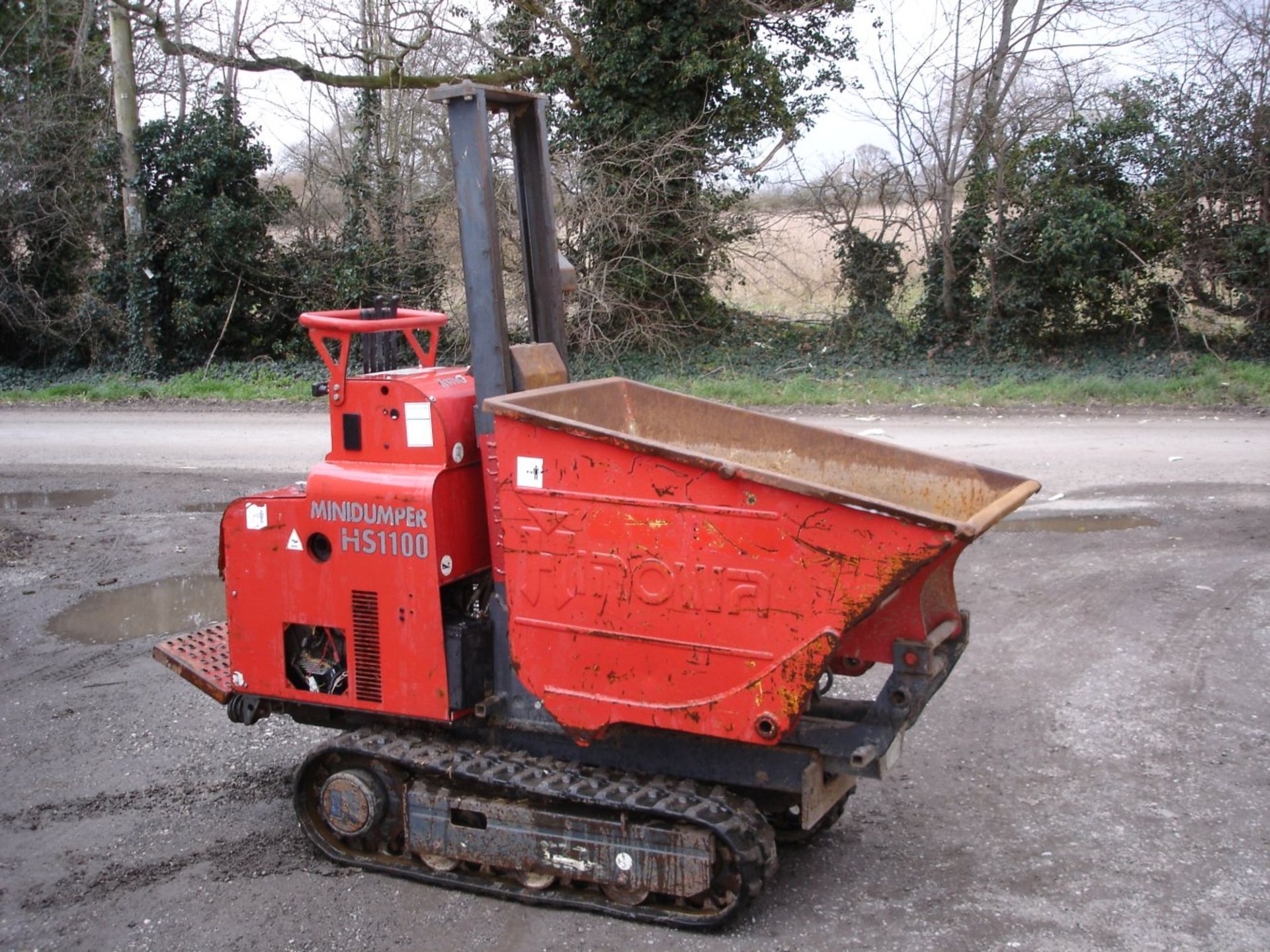 2013 Hinowa HS1100F High Tip Tracked Dumper. Electric Start. Diesel Powered, 2 Speed Tracking.