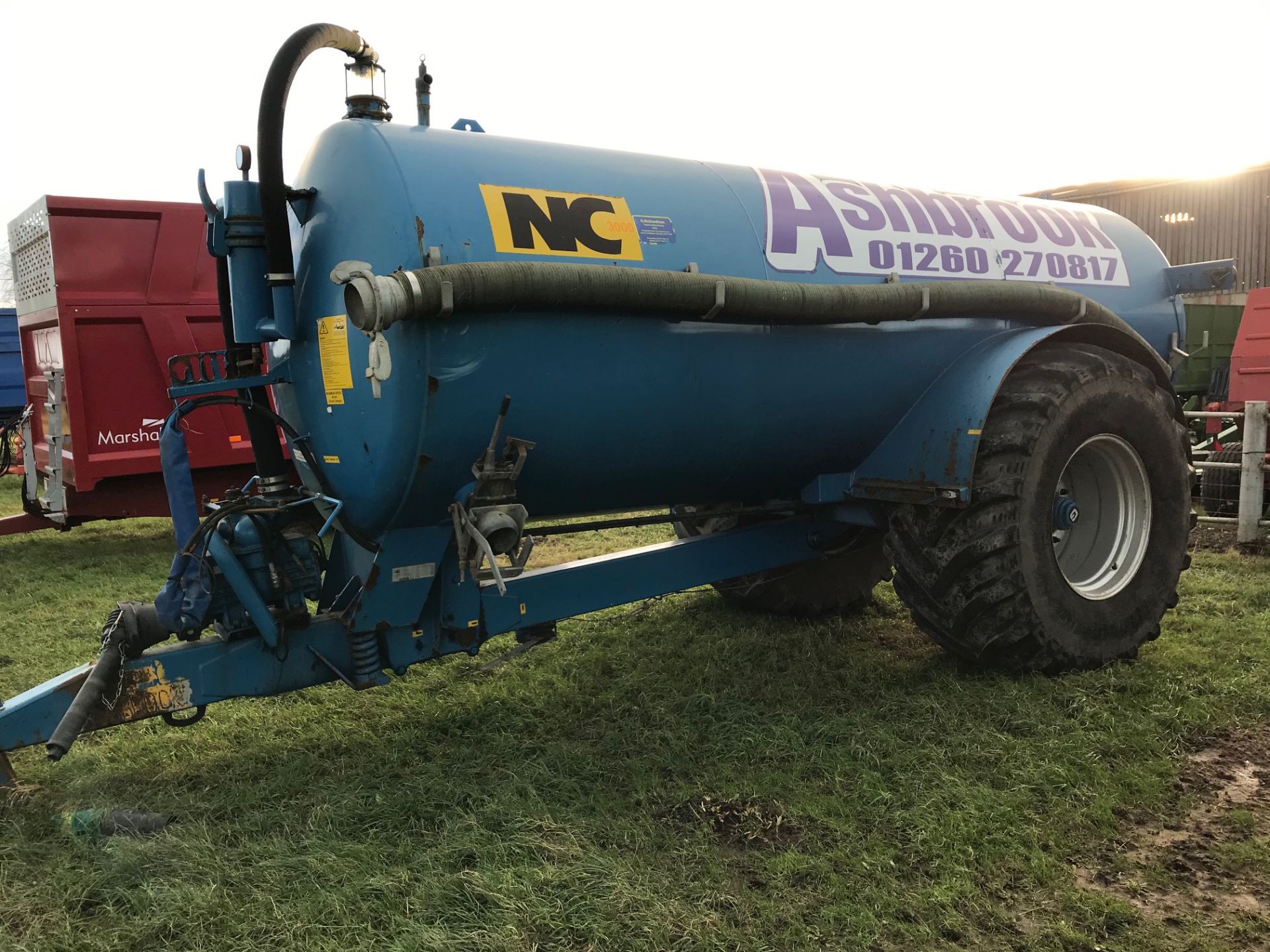 2014 NC 3000 Gallon Tanker, Sprung Drawbar, 4 Outlets, Alliance 800/65 R32 Tyres - Image 4 of 6