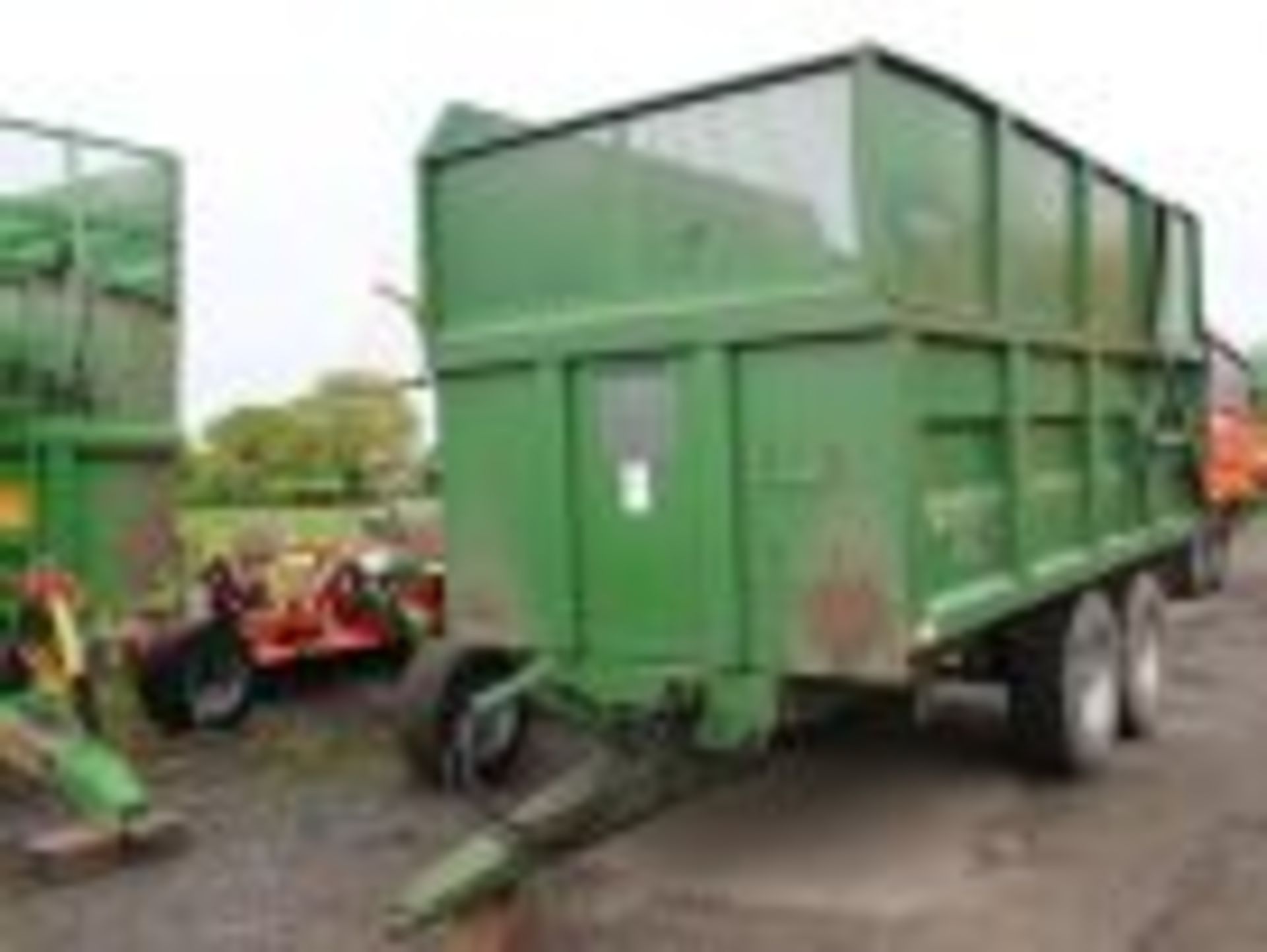 2009 Bailey 11 Tonne Silage Trailer, Hyd Back Door, Sprung Axles, & Drawbar, Super Singles - Image 5 of 5