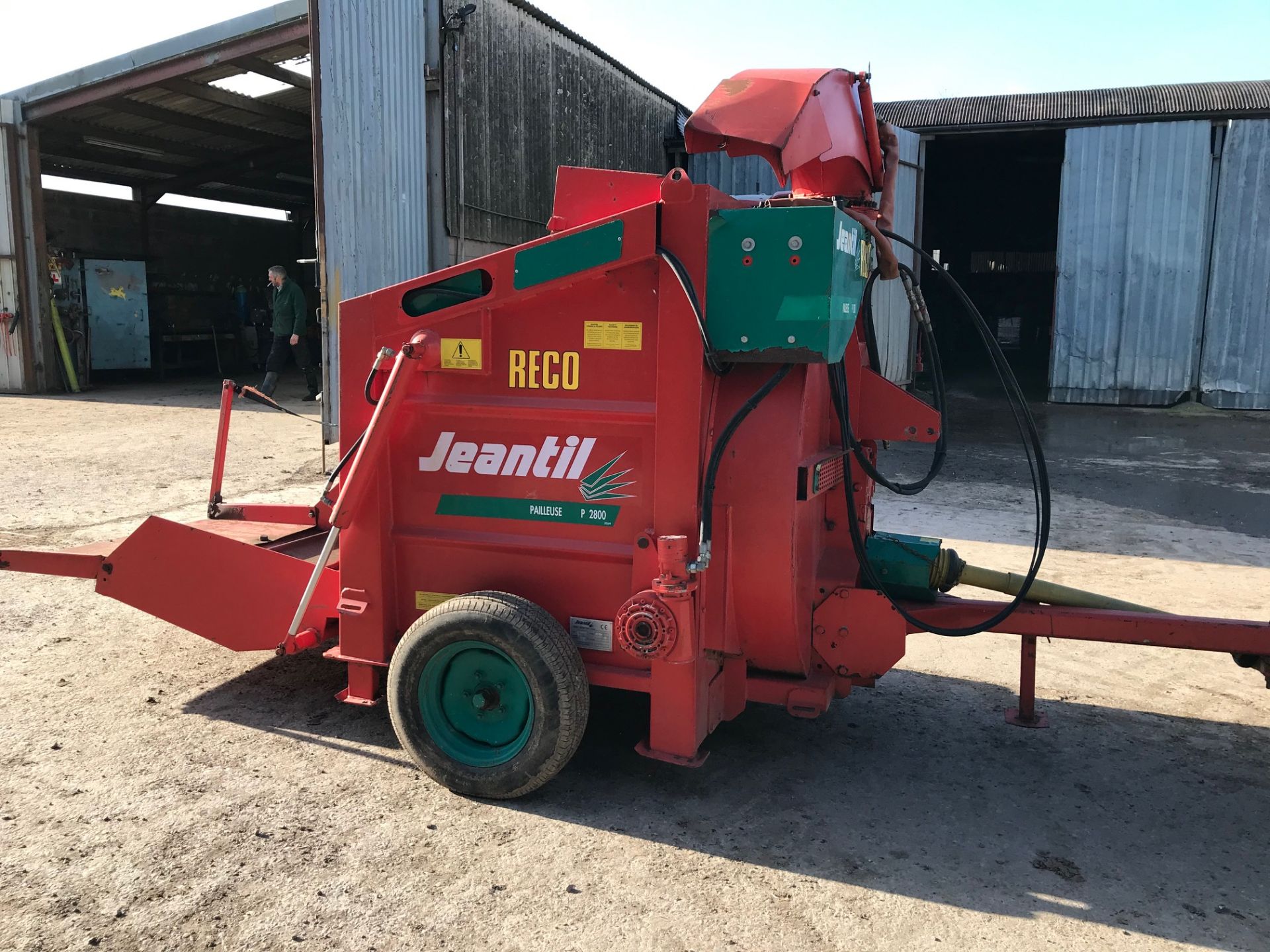 2002 Reco Jeantil P2800 Trailed Bale Spreader