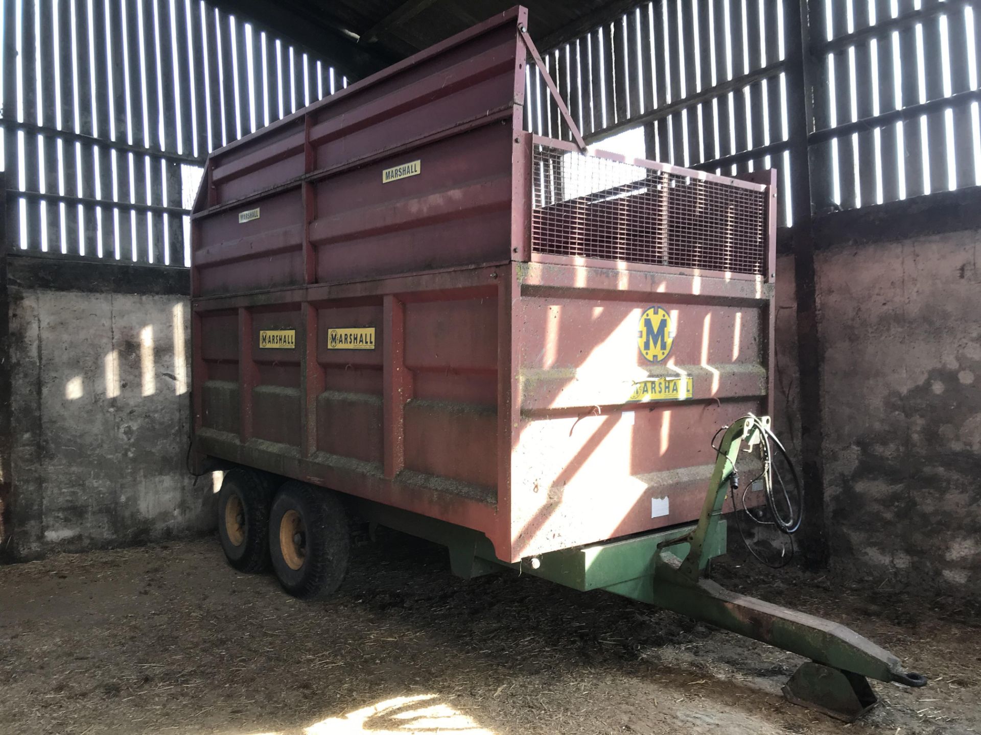 8.5 Tonne Marshall Grain Trailer with silage sides and grain door - Image 2 of 4