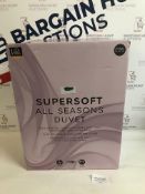 Supersoft All Seasons 13.5 Tog Duvet, Single