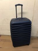 Large 4 Wheel Hard Suitcase with Security Zip RRP £99