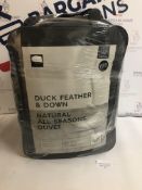 Duck Feather & Down Natural All Seasons 13.5 Tog Duvet, Super King