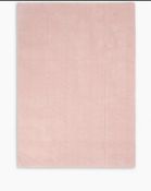 Luxury Simple Carved Rug Dusty Pink, Large RRP £137