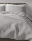 Cotton Rich Textured Waffle Bedding Set, King Size