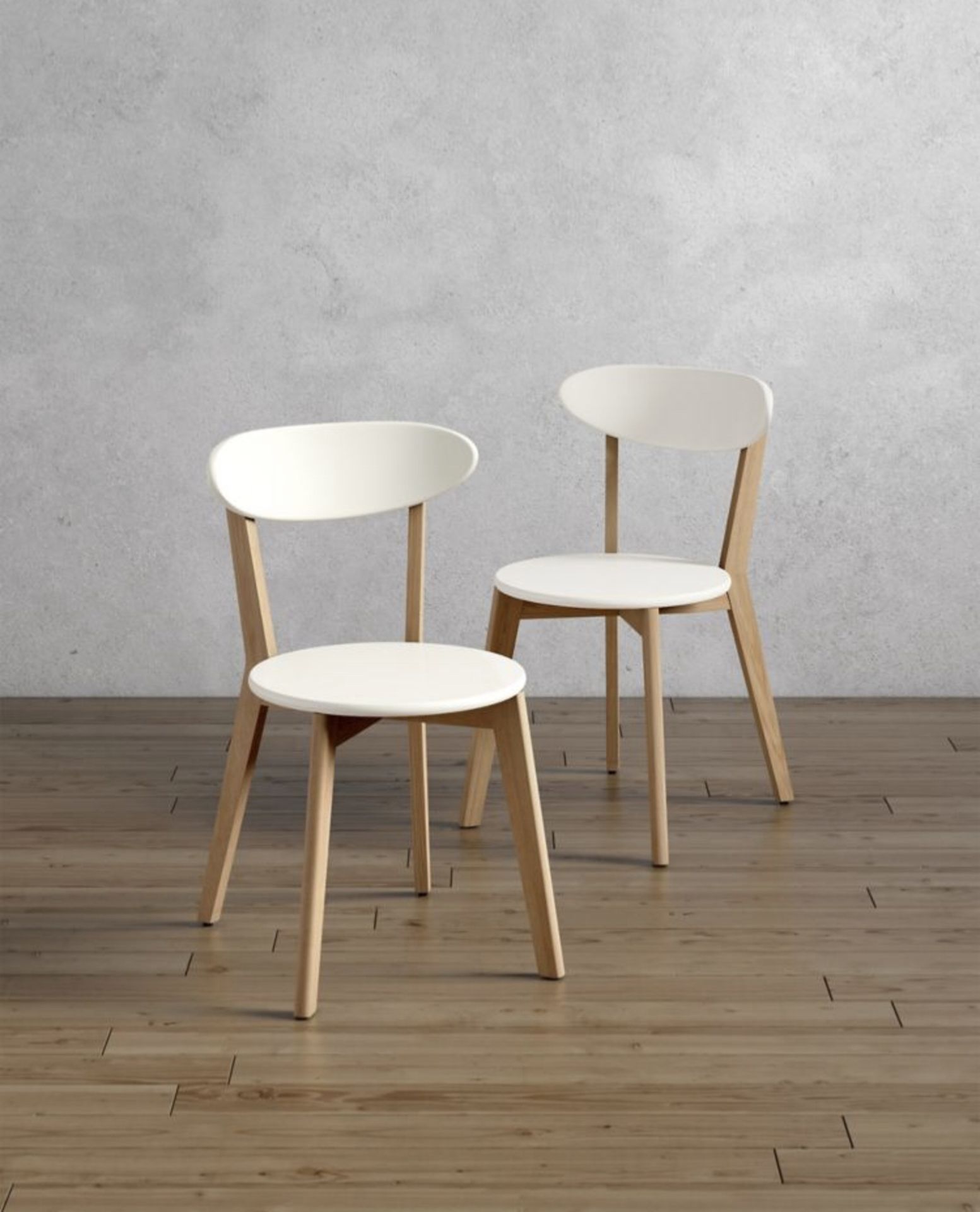 Loft Set of 2 Bradshaw Chairs White RRP £99