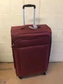 Large 4 Wheel Ultralight Soft Suitcase with Security Zip RRP £129