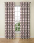 Triangle Chenille Eyelet Curtains