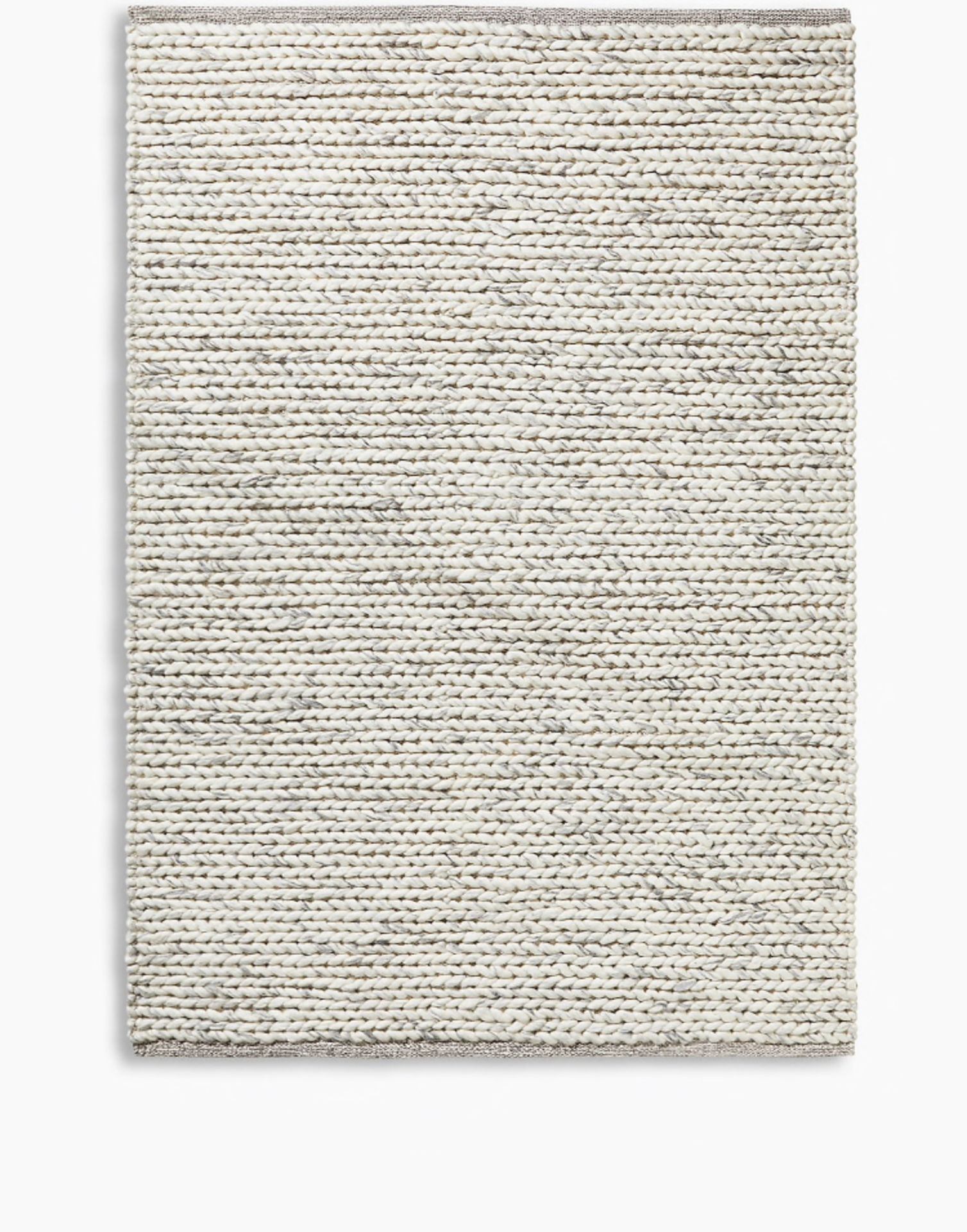 Luxury Hand Woven Plait Rug Natural Mix, Large RRP £289