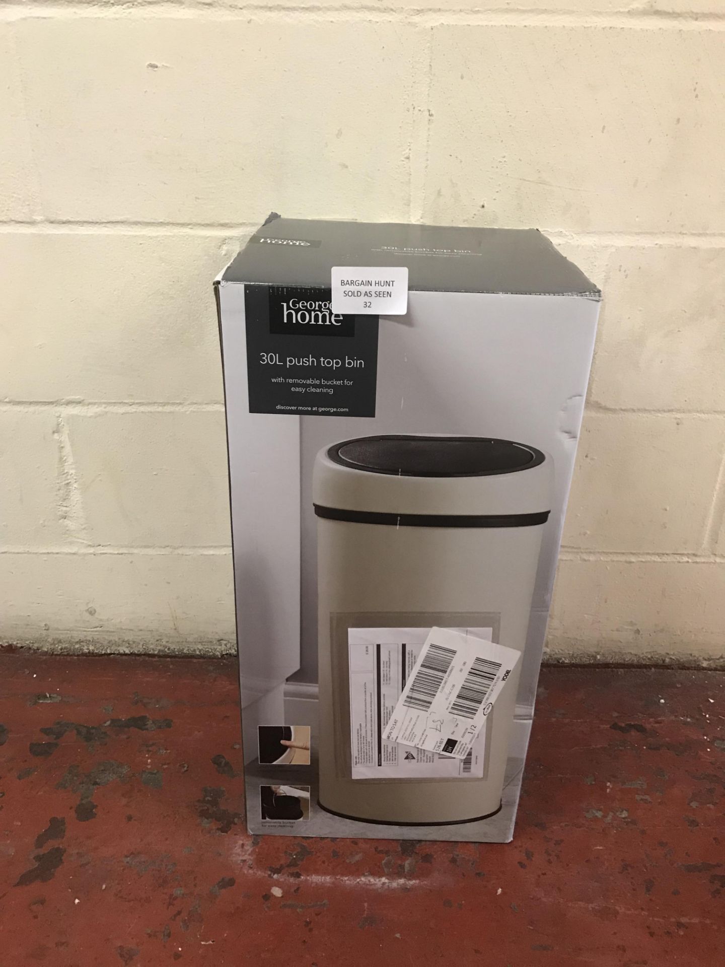 Push Top Bin 30L