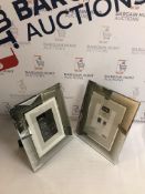 Mirror Photo Frame, set of 2 (slightly chipped, see image)
