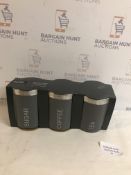 3 Piece Grey Canister Set