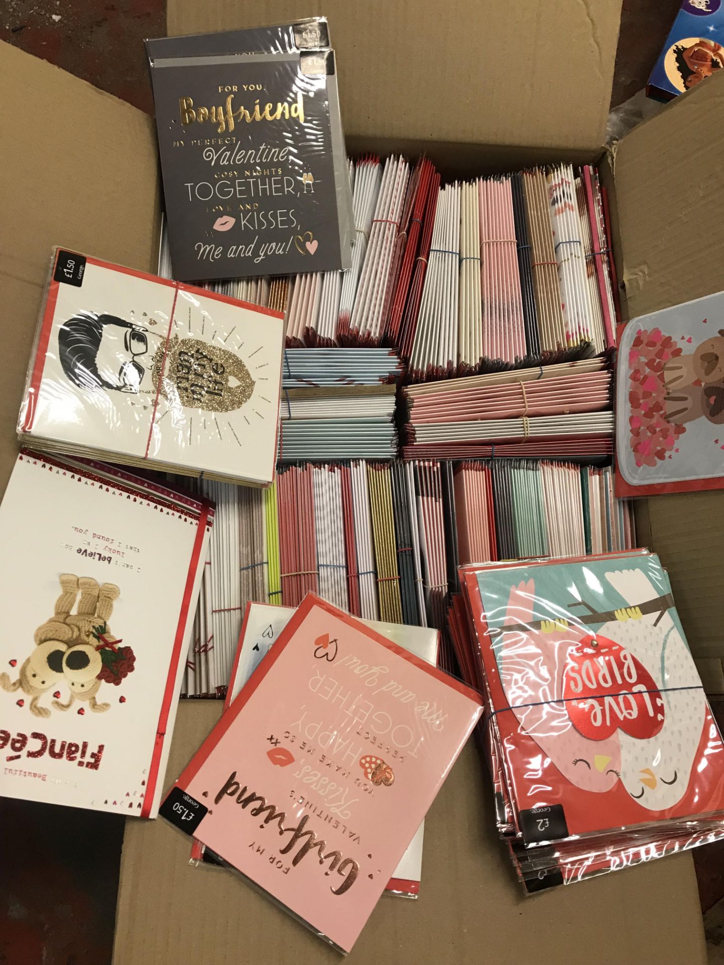 Box of Greetings Cards/ Valentines Cards