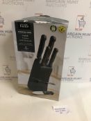 Stainless Steel Riveted 5 Piece Knife Block Set