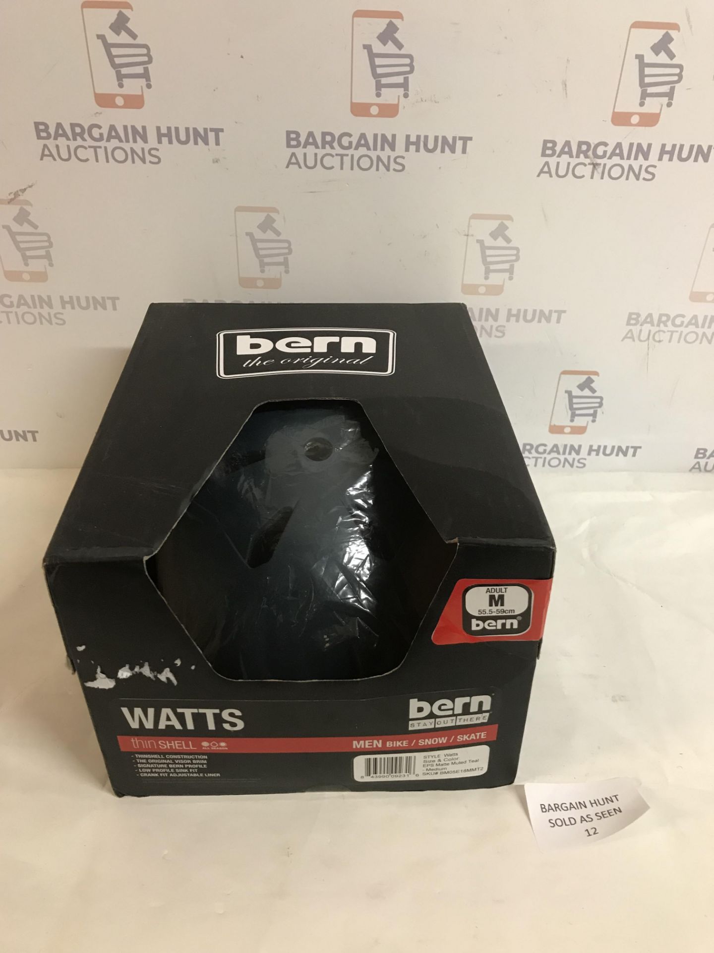 Bern Unisex's Watts EPS Cycling Helmet, Medium