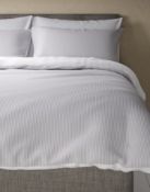 Pure Cotton Micro Striped Seersucker Cotton Bedding Set, King Size