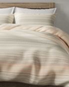 Broken Stripe Brushed Cotton Bedding Set, King Size