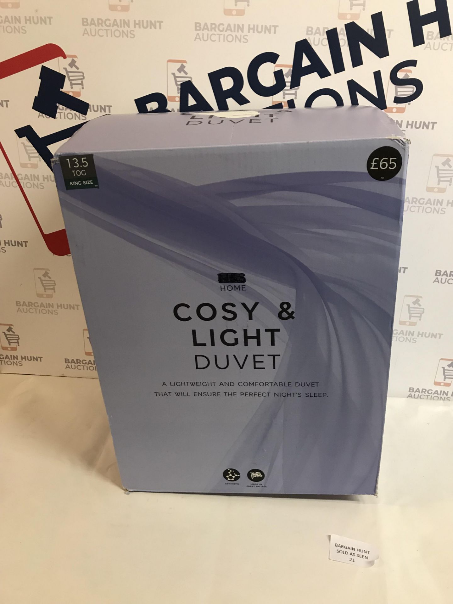 Cosy & Light 13.5 Tog Duvet, King Size