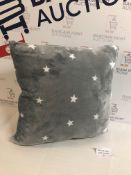 Fleece Star Print Cushion