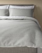 Cotton Rich Textured Micro Waffle Bedding Set, King Size