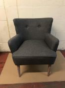 Luxury Morgan Armchair, Suva Charcoal RRP £179