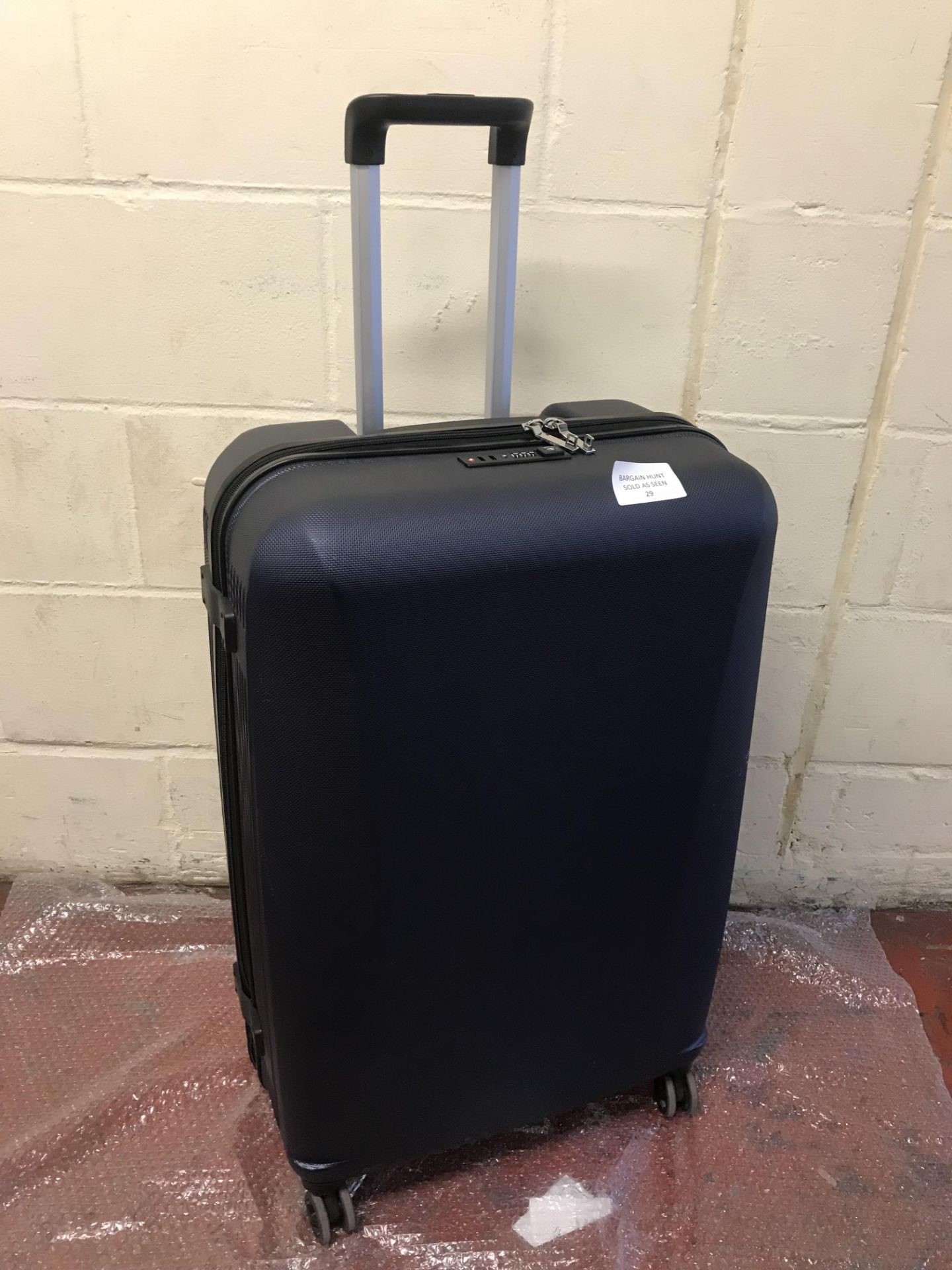 Large 4 Wheel Ultralight Hard Suitcase with Security Zip RRP £119