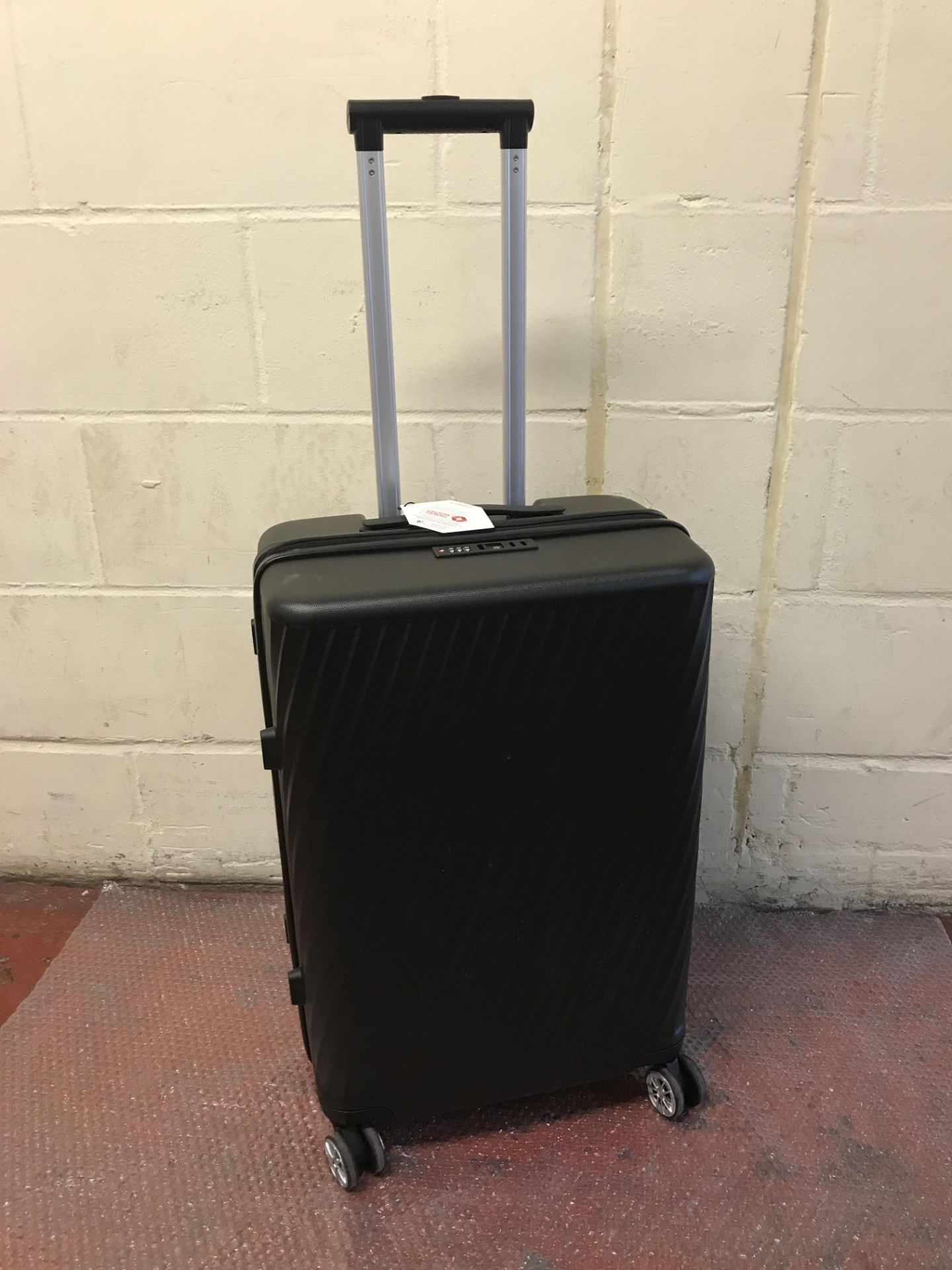 Medium 4 Wheel Ultralight Hard Suitcase with Security Zip RRP £109