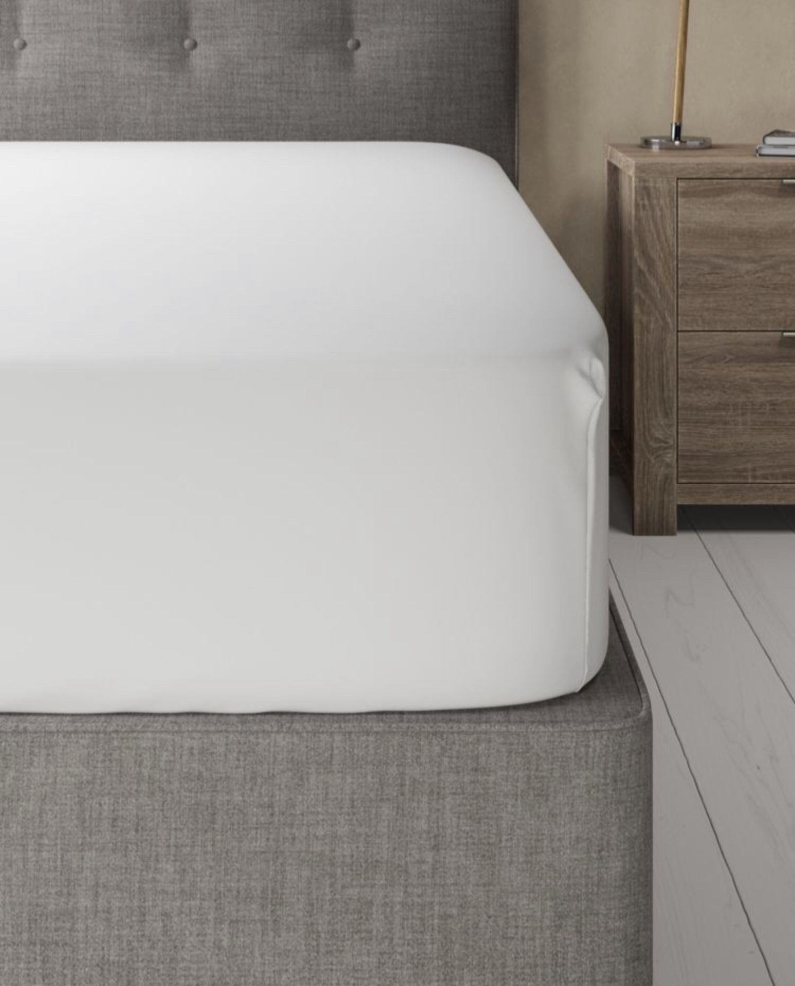 Percale Extra Deep Fitted Sheet, Single