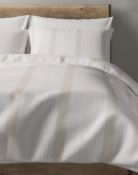 Cotton Rich Percale Tonal Stripe Bedding Set, Double