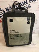 Anti Allergy Synthetic All Seasons 13.5 Tog Duvet, Double