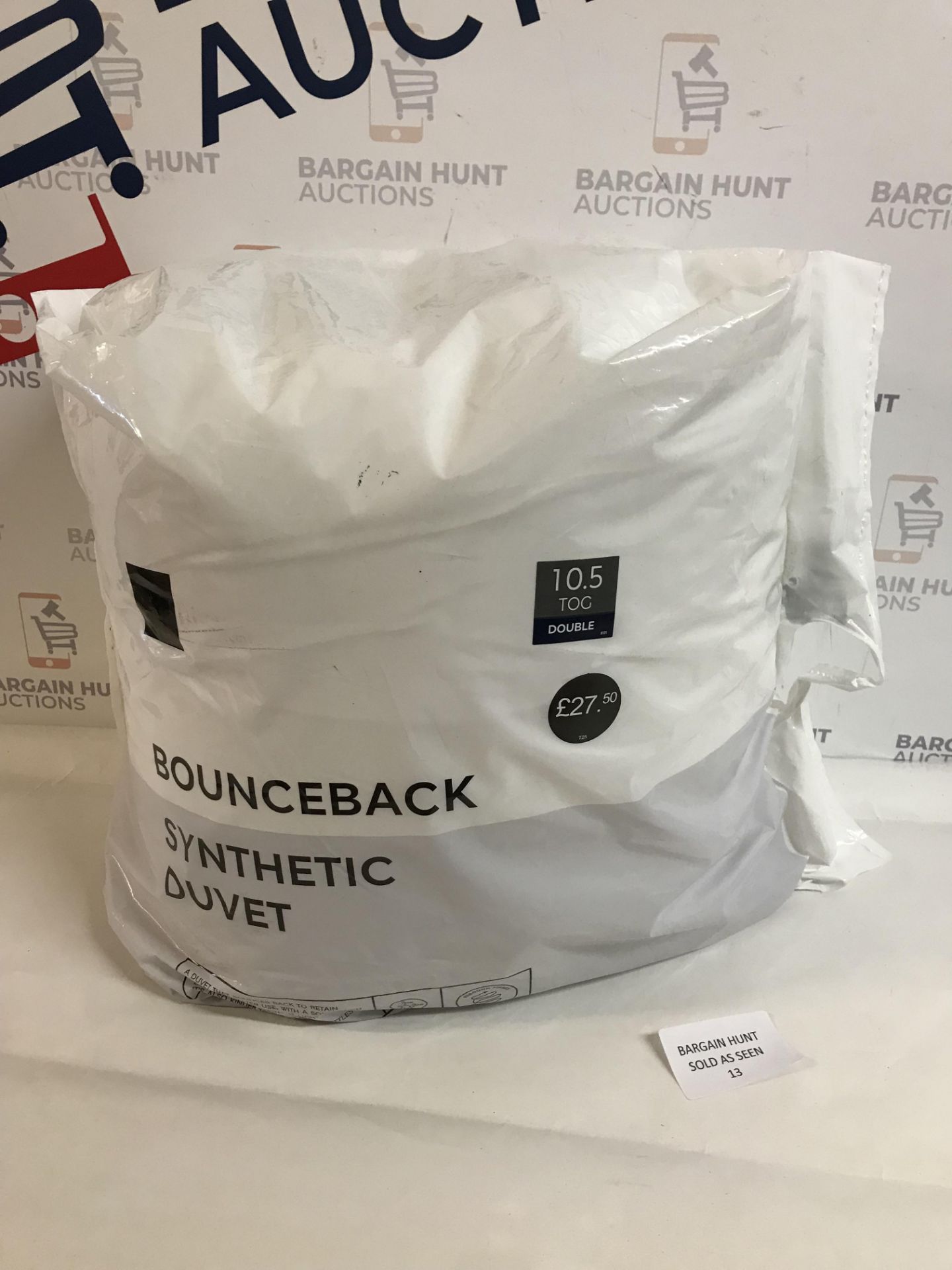 Bounceback Synthetic 10.5 Tog Duvet, Double