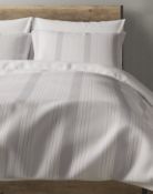 Cotton Rich Percale Tonal Stripe Bedding Set, Single